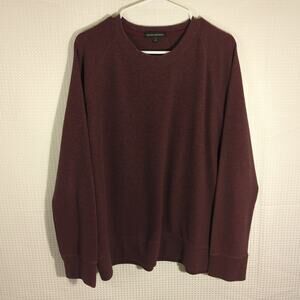 Banana Republic XL Burgundy Crewneck Sweater Men’s Cotton Blend Long Sleeve